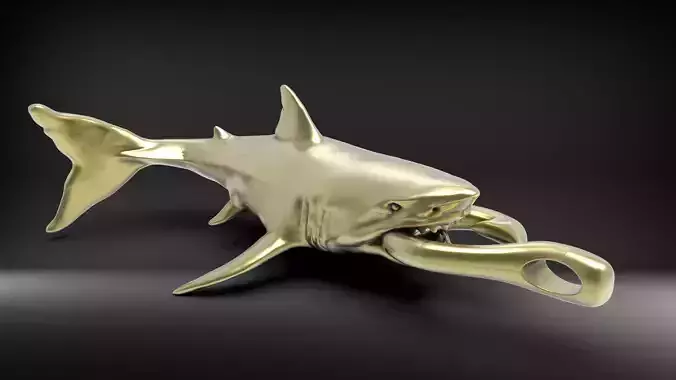 Shark Pendant with Hook