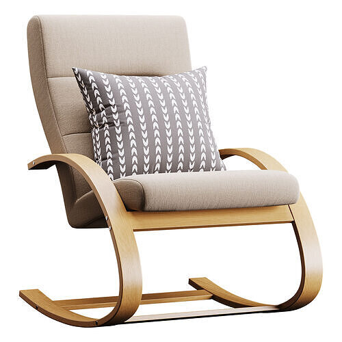 Krosbi Rocking Chair 3D model 2
