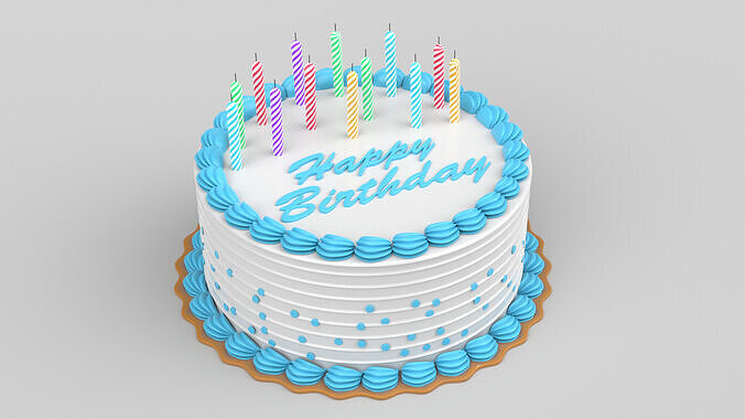 Birthday Cake 3D model