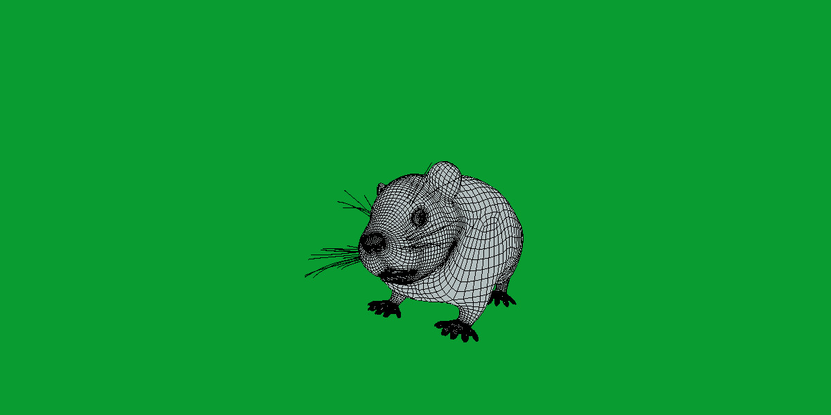 Roborovski Dwarf Hamster Low-poly 3D model_25
