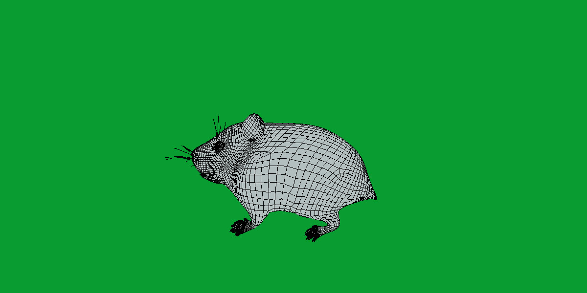 Roborovski Dwarf Hamster Low-poly 3D model_24