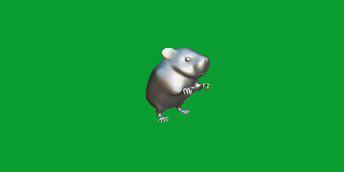 Roborovski Dwarf Hamster Low-poly 3D model_19