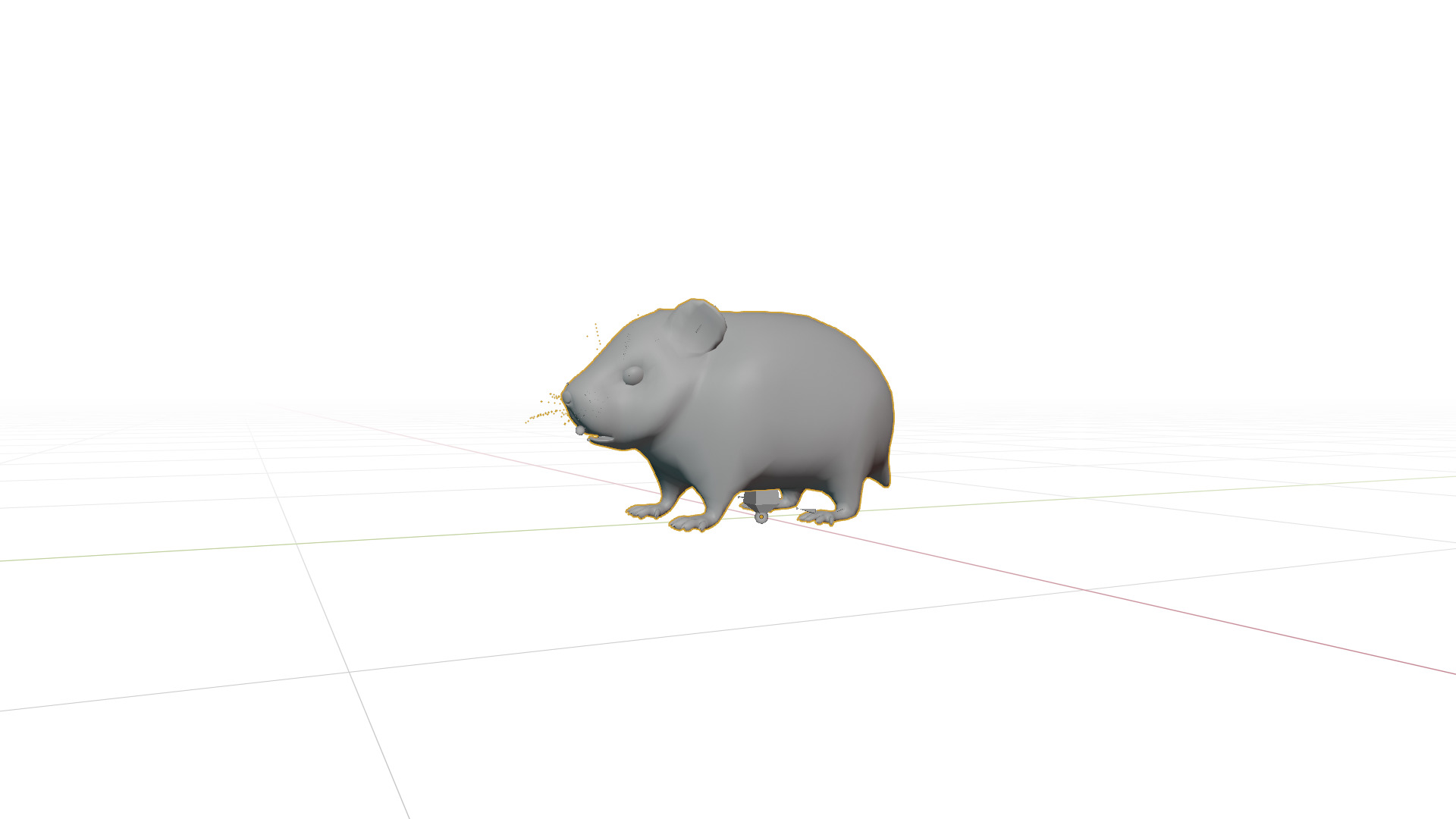 Roborovski Dwarf Hamster Low-poly 3D model_46