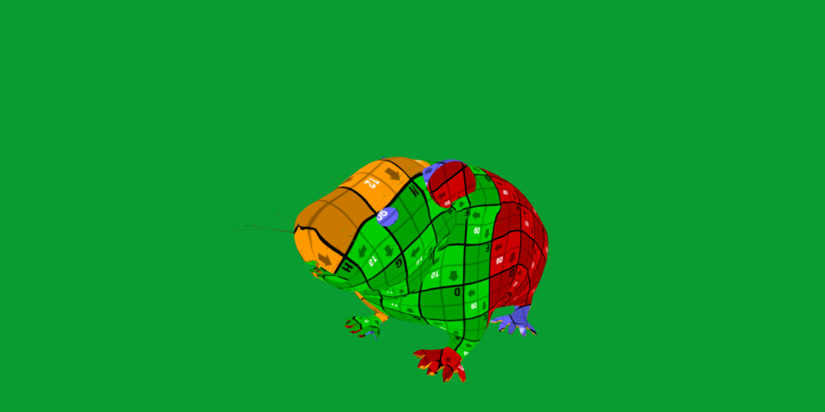 Roborovski Dwarf Hamster Low-poly 3D model_32