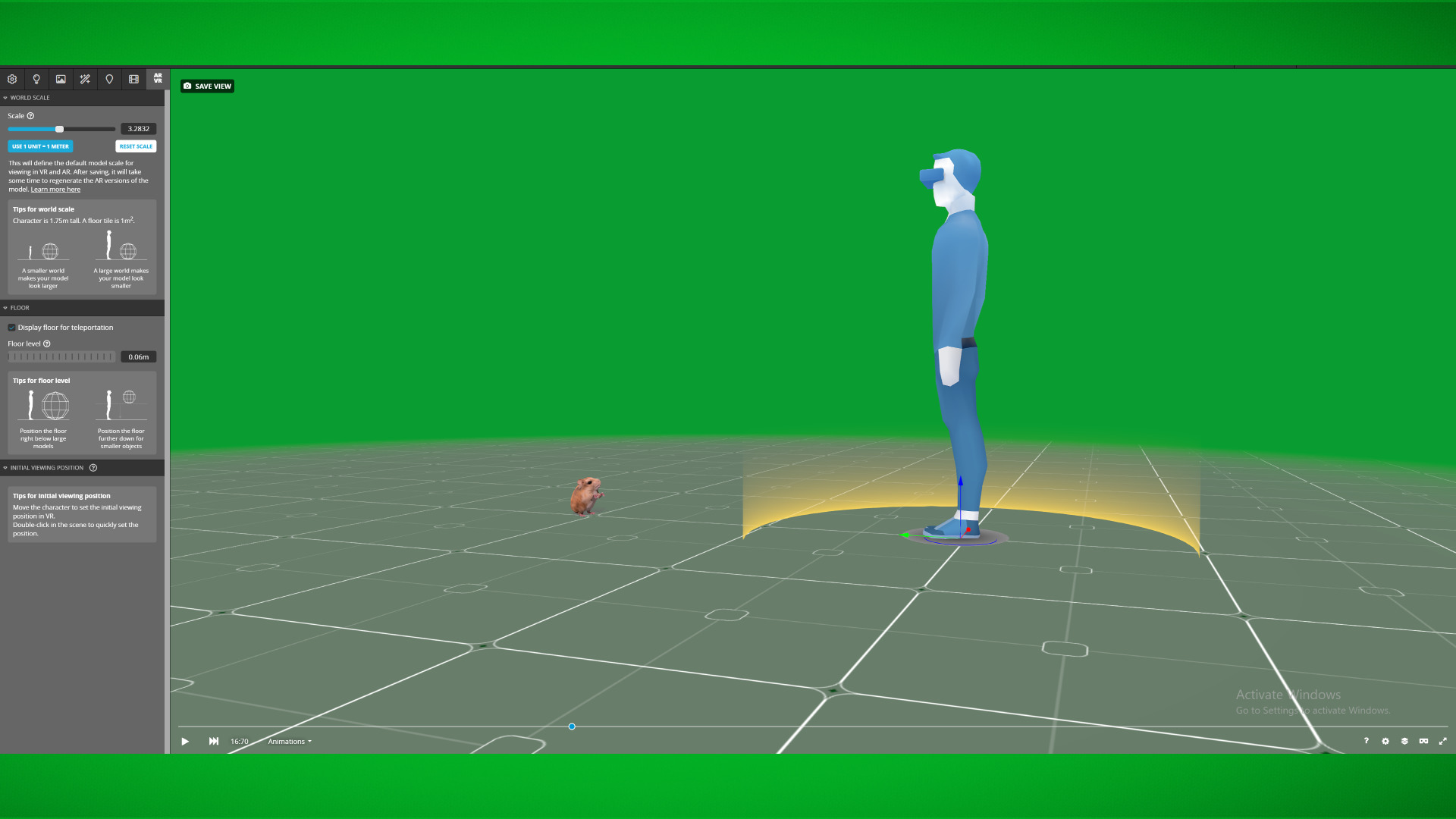 Roborovski Dwarf Hamster Low-poly 3D model_5