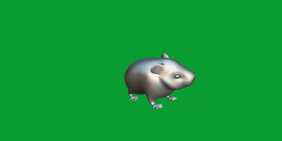 Roborovski Dwarf Hamster Low-poly 3D model_21