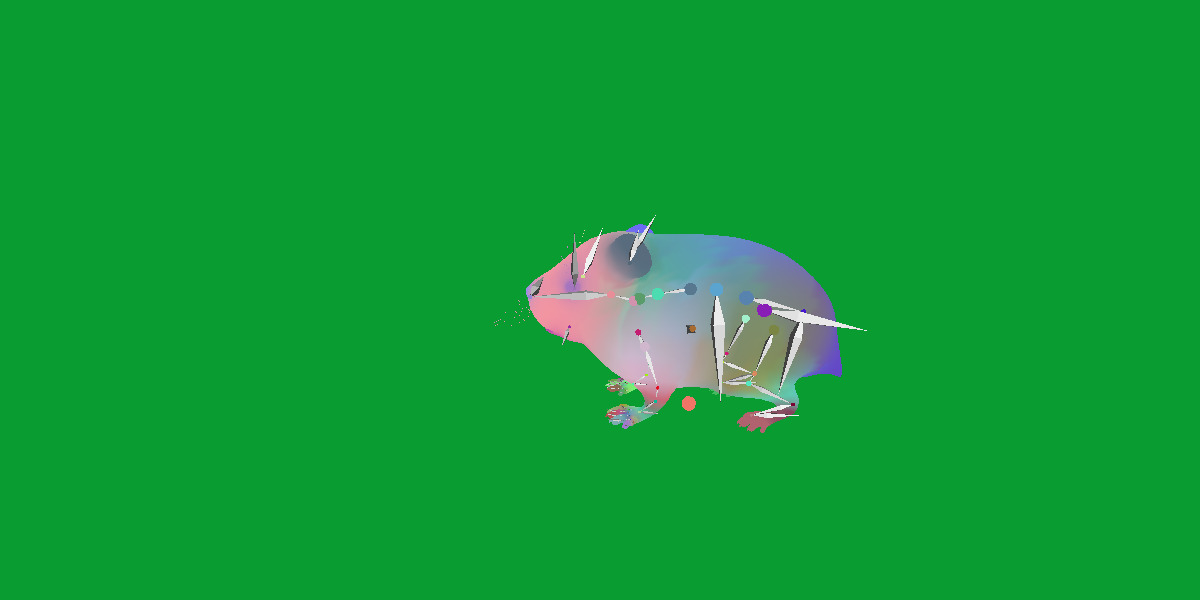 Roborovski Dwarf Hamster Low-poly 3D model_37
