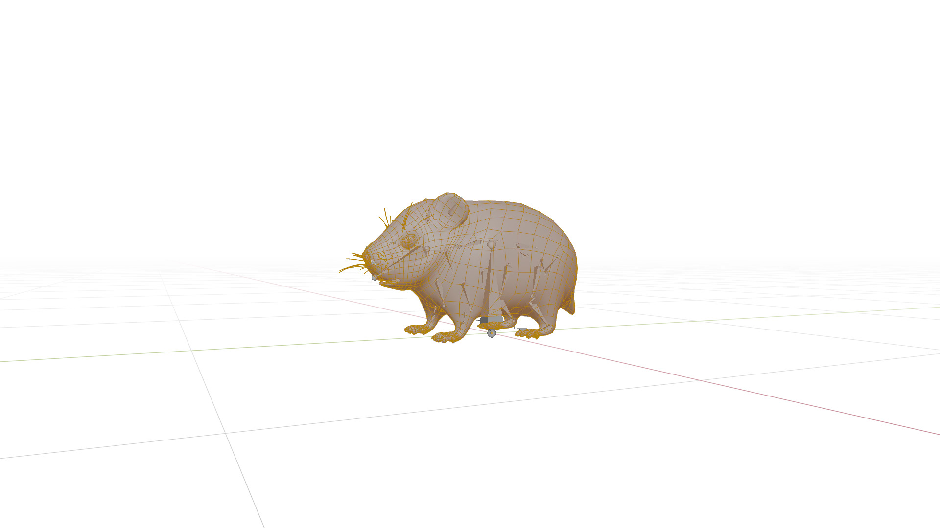 Roborovski Dwarf Hamster Low-poly 3D model_47