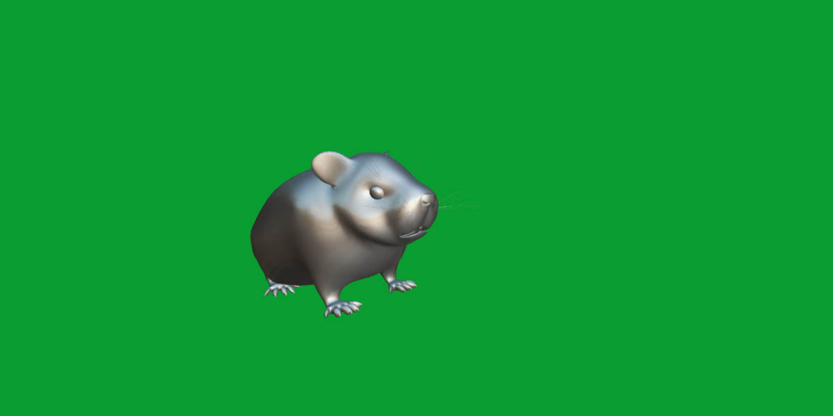 Roborovski Dwarf Hamster Low-poly 3D model_14