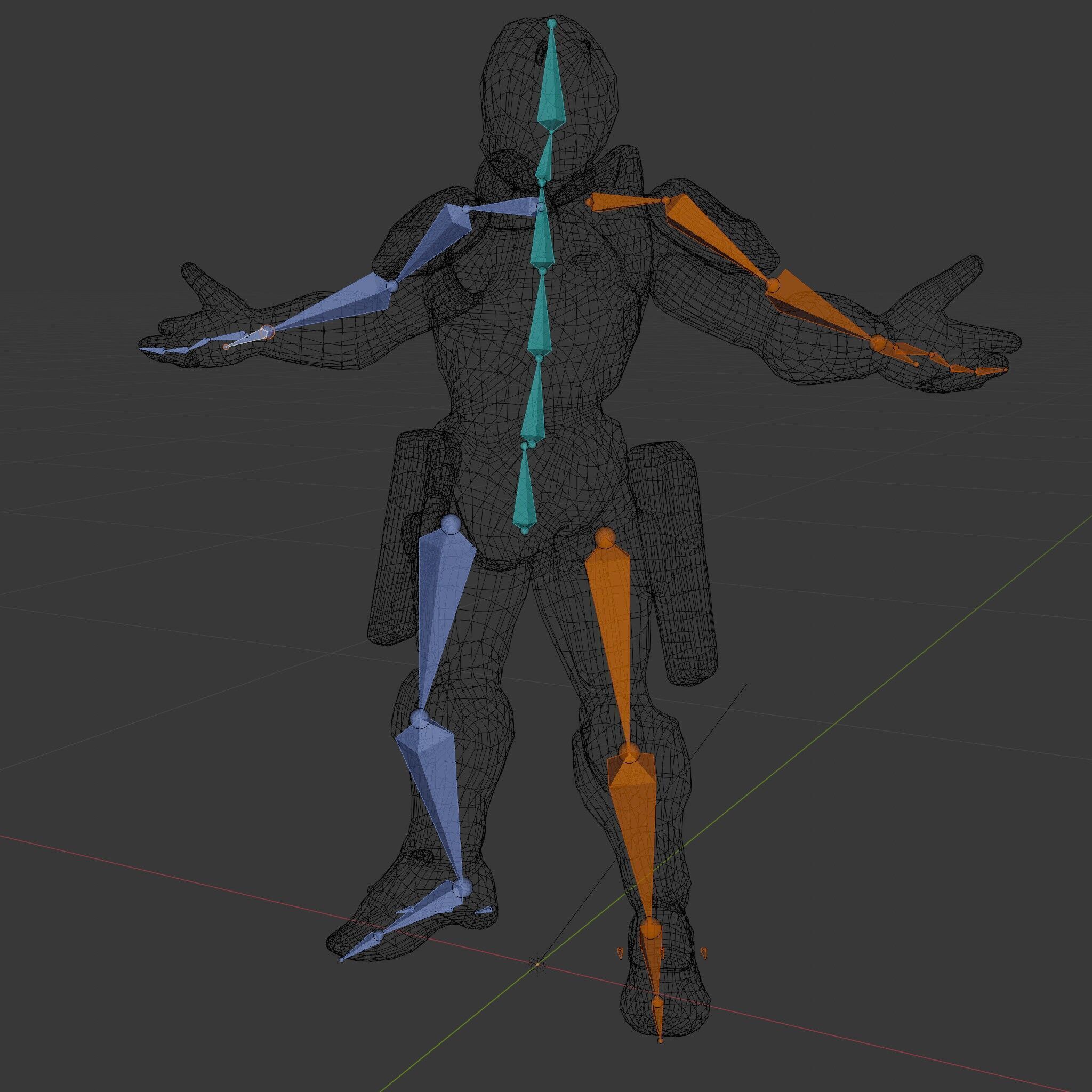 Futuristic Rigged and Animated Combat Robot Suit D Model Low-poly 3D model_9