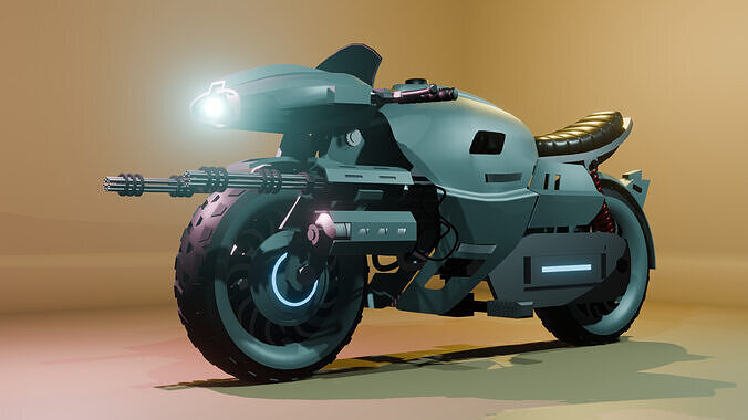 Stinger power bike Low-poly 3D model