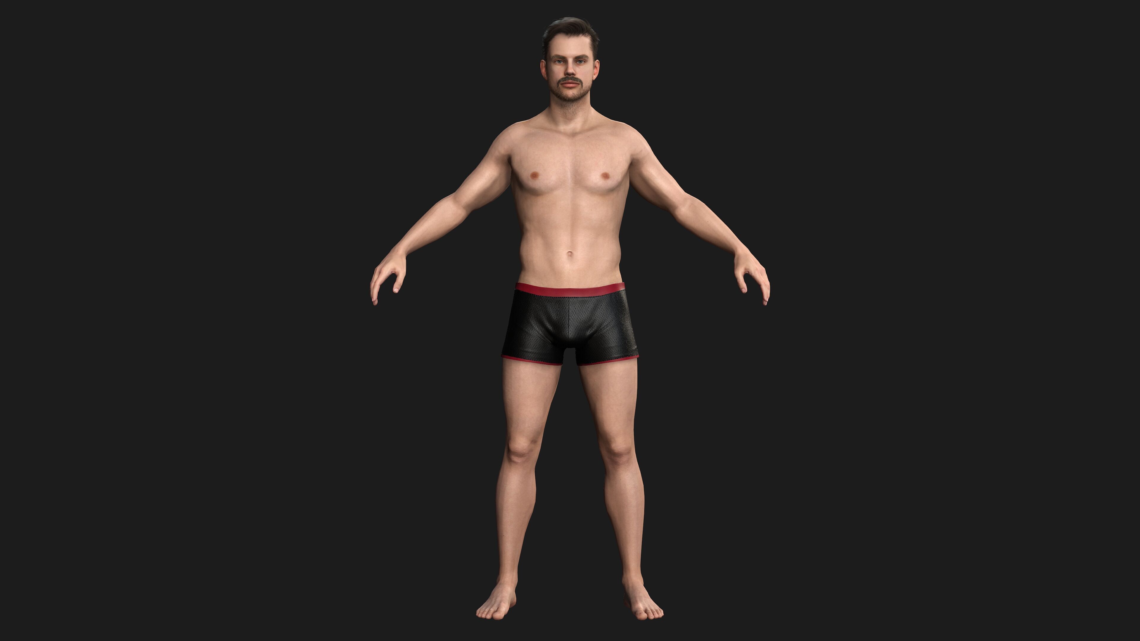 Human Base - Character 1 3D model_8