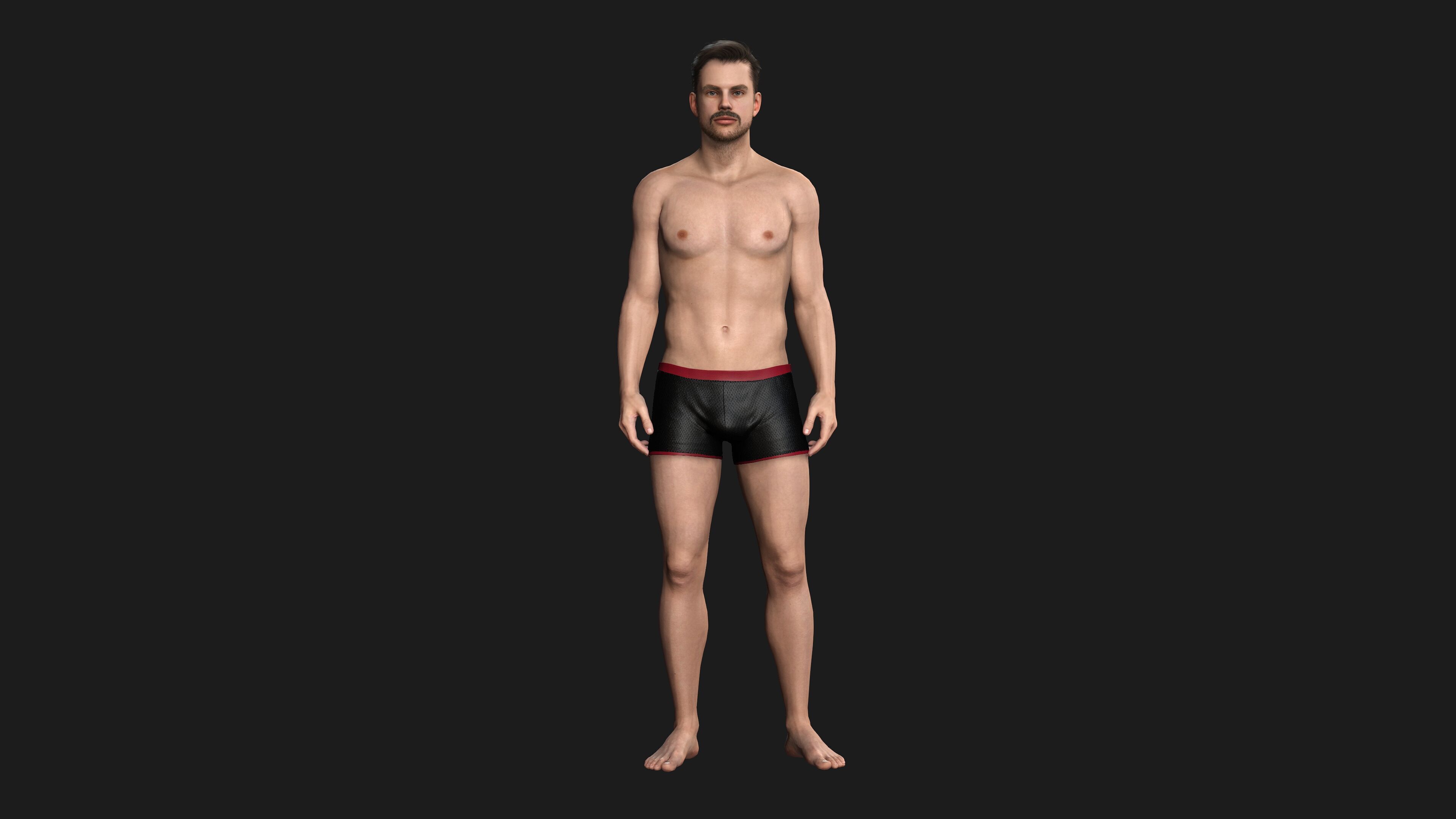 Human Base - Character 1 3D model_4