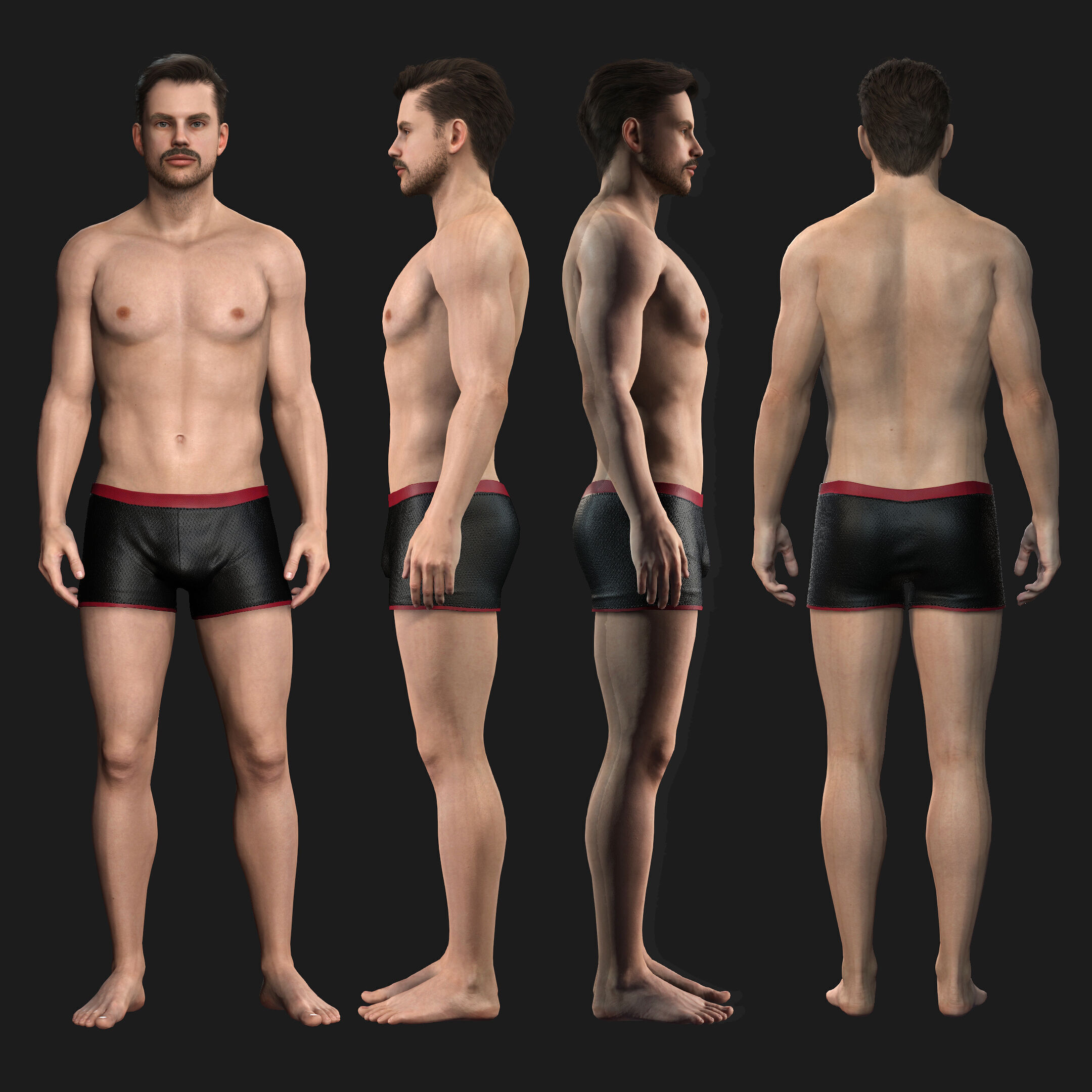 Human Base - Character 1 3D model_2