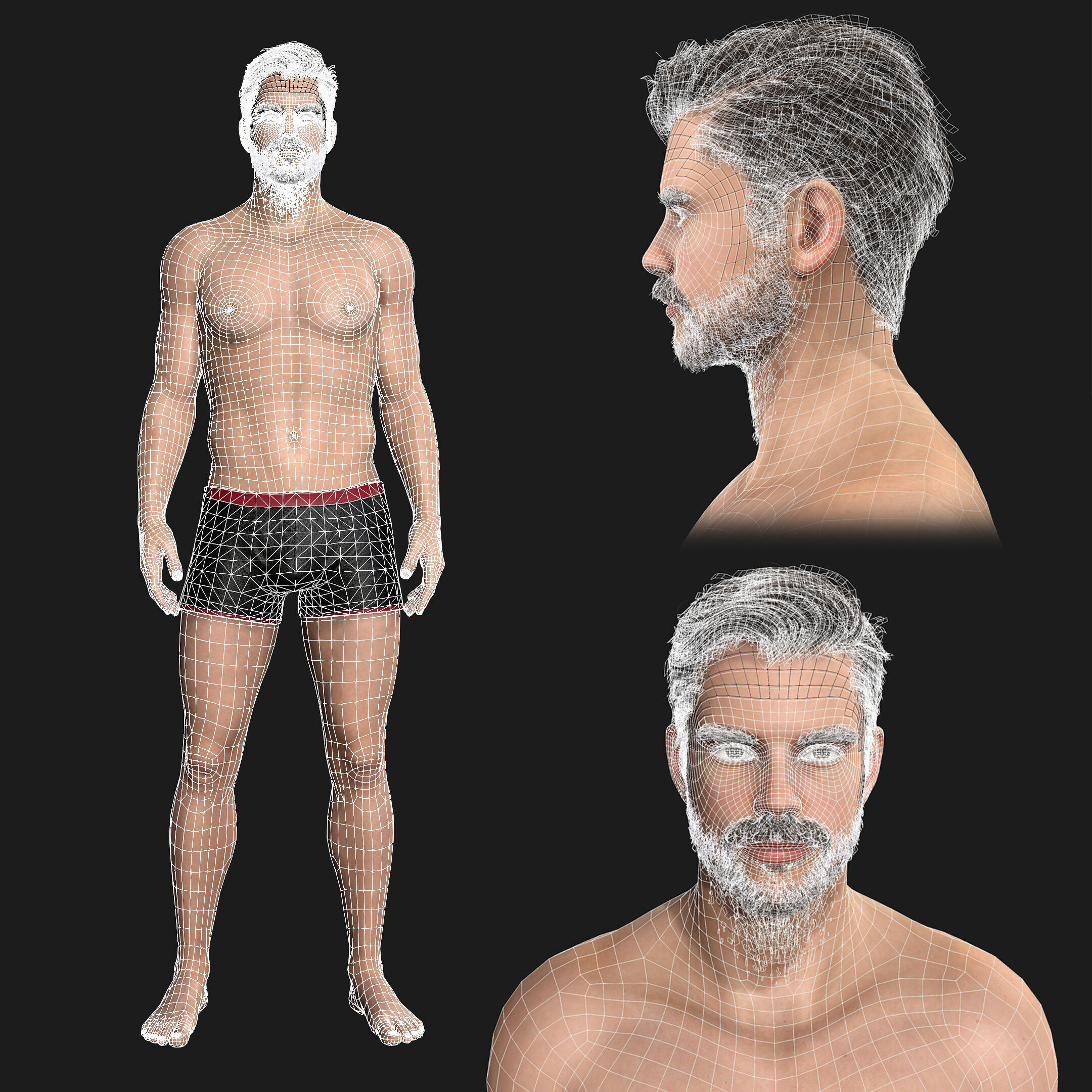 Human Base - Character 1 3D model_13