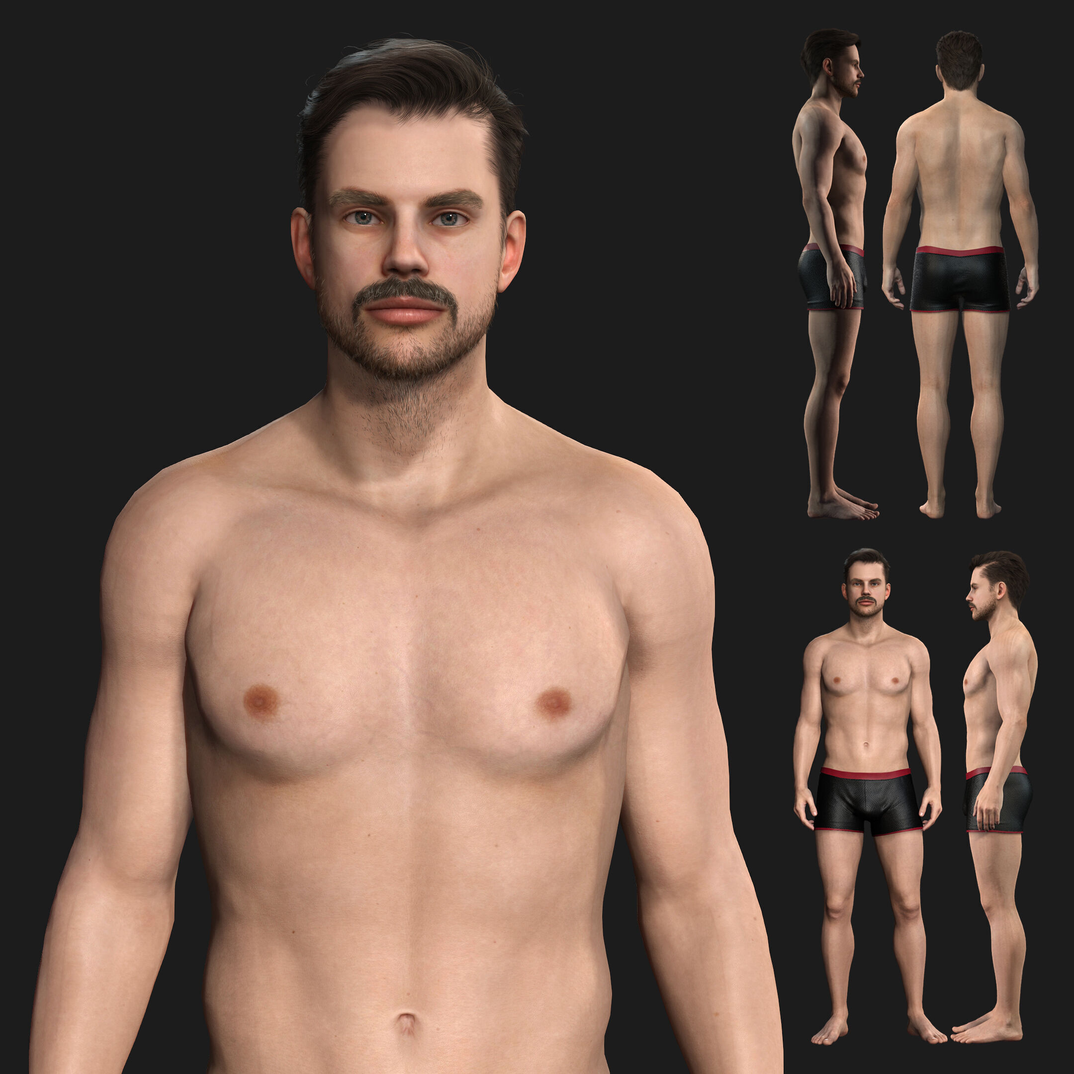 Human Base - Character 1 3D model_3