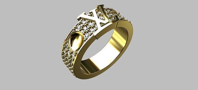 LV Ring 3D print model