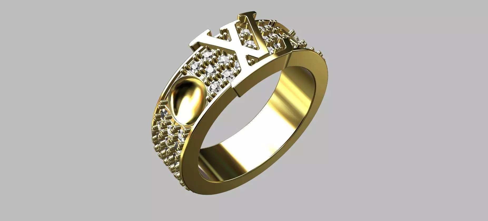 LV Ring 3D print model