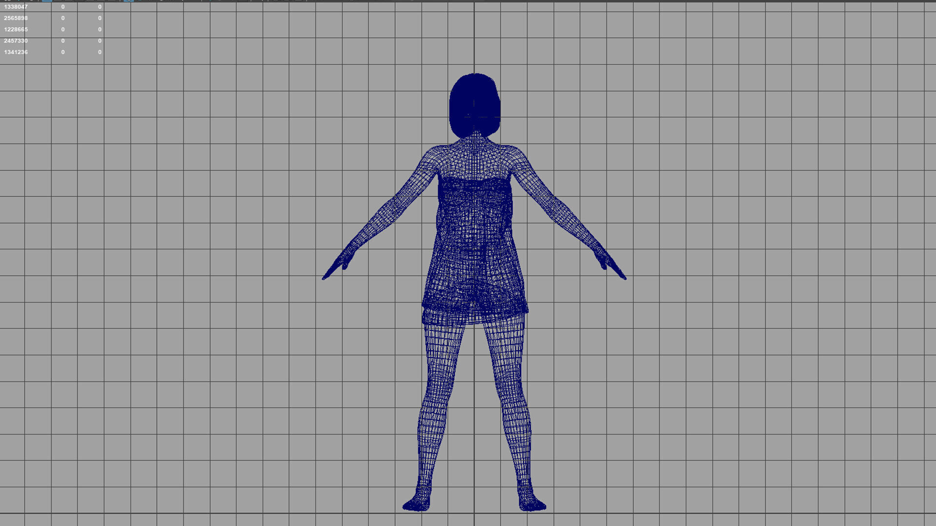 Realistic chinese japanese korean girl 3D model_6