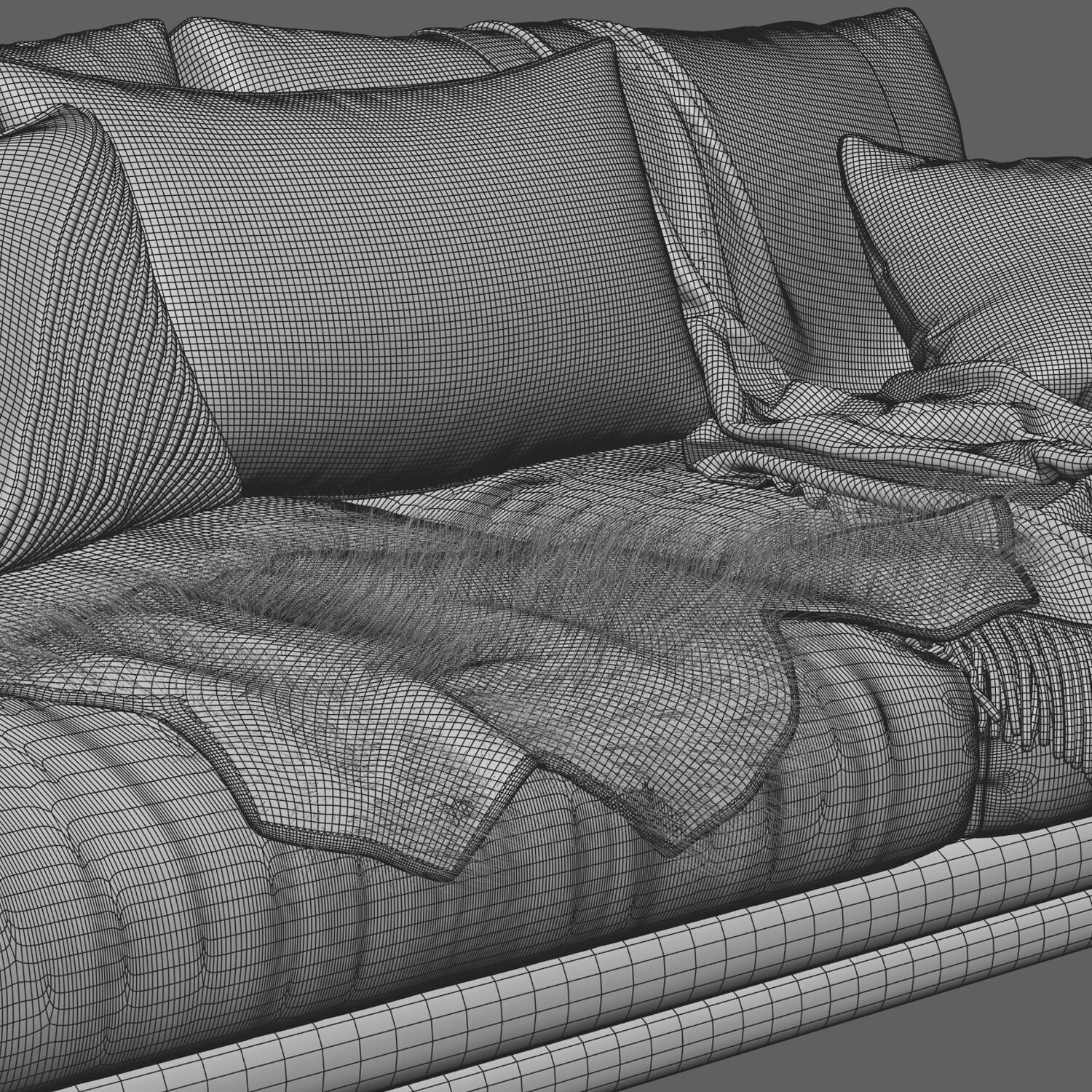 Bed Colection 04 - 10 Items 3D model_14