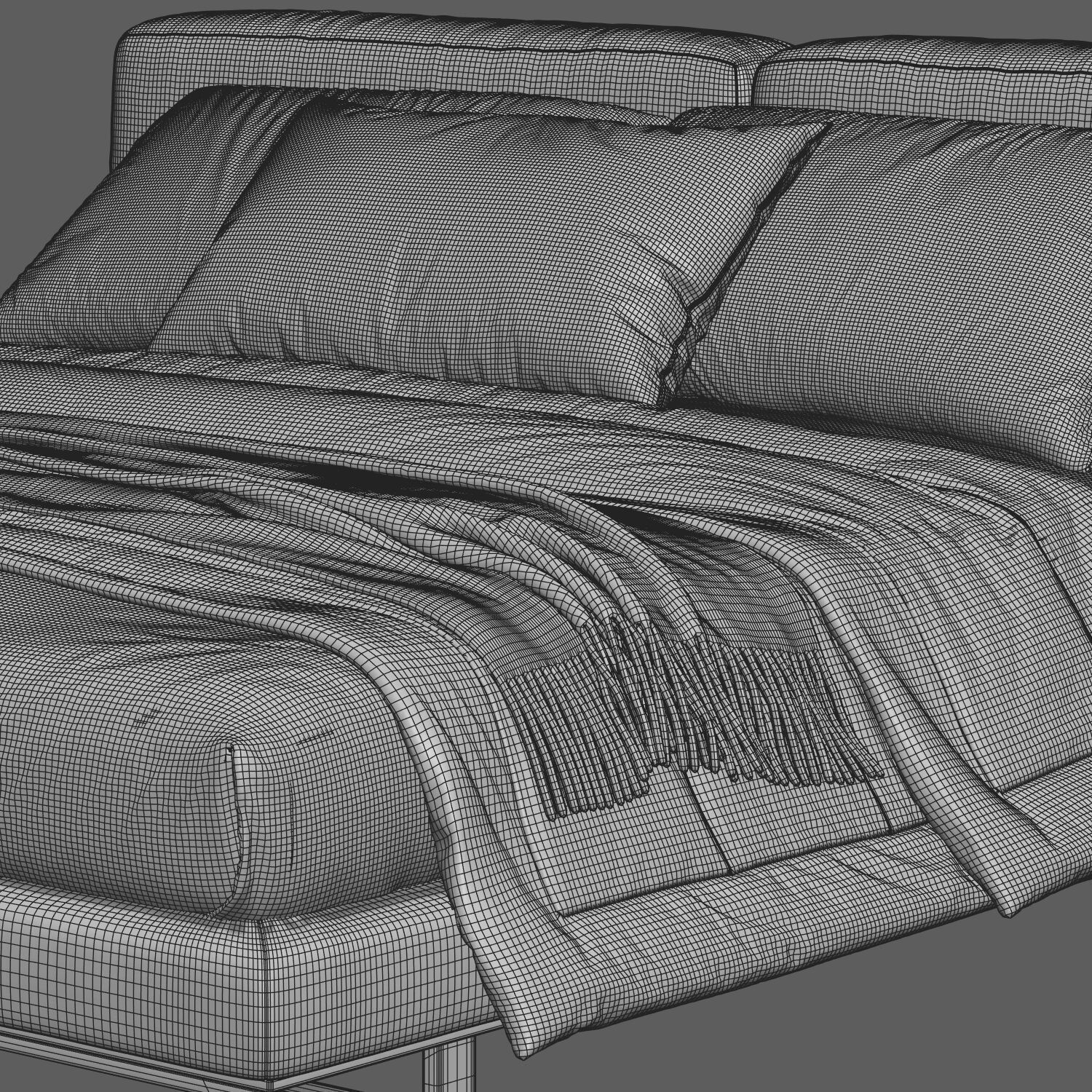 Bed Colection 04 - 10 Items 3D model_4