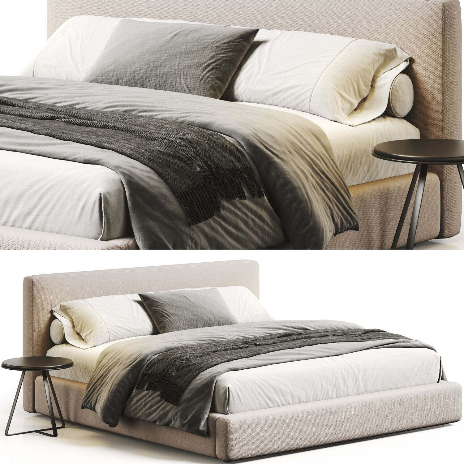 Bed Colection 04 - 10 Items 3D model_1