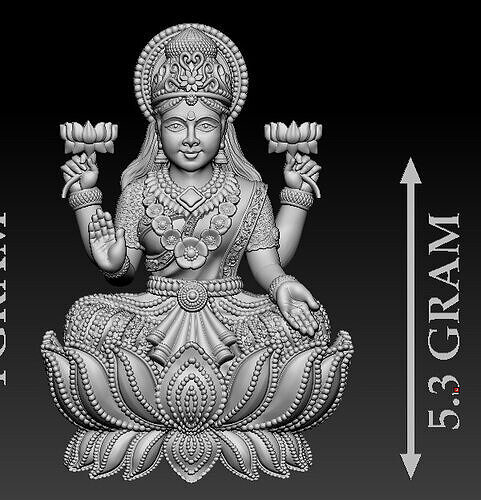 Laxmi Mata 3D print model 3D print model