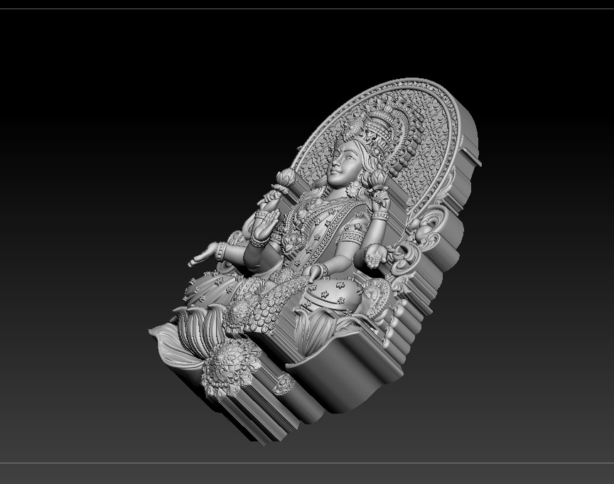 Laxmi Mata 3D print model 3D print model 3D print model_20