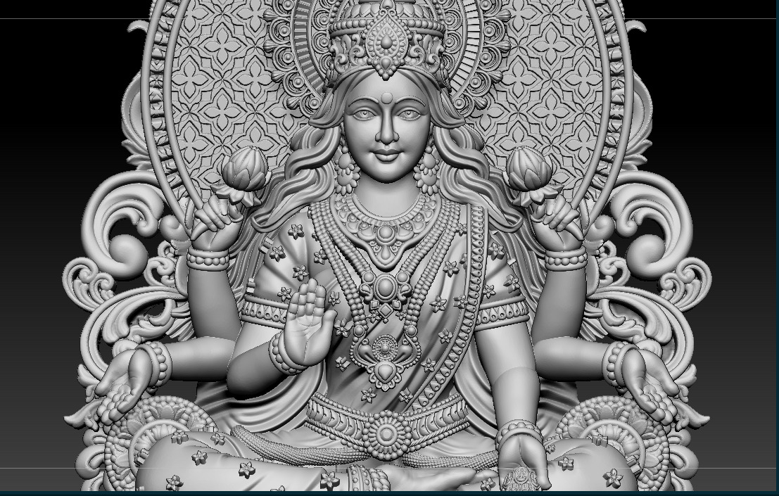 Laxmi Mata 3D print model 3D print model 3D print model_6