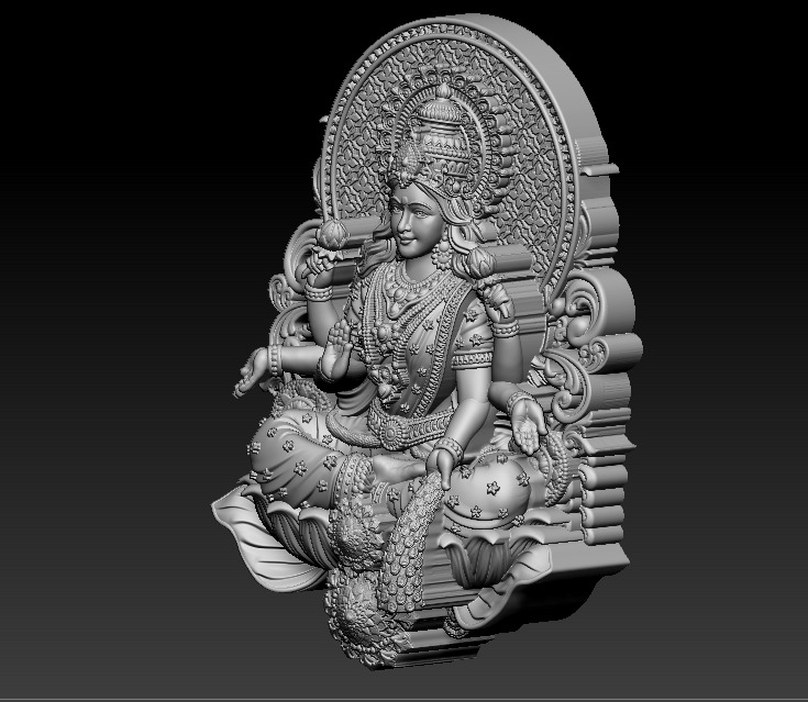Laxmi Mata 3D print model 3D print model 3D print model_23