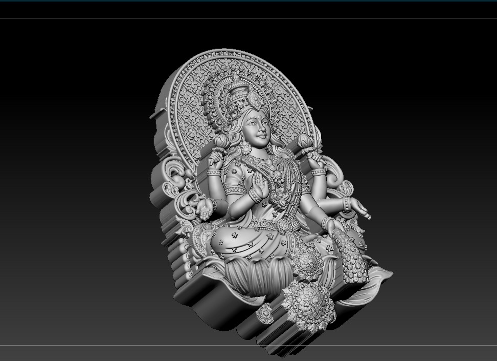 Laxmi Mata 3D print model 3D print model 3D print model_10