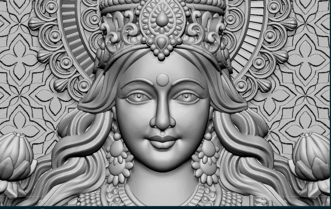 Laxmi Mata 3D print model 3D print model 3D print model_4