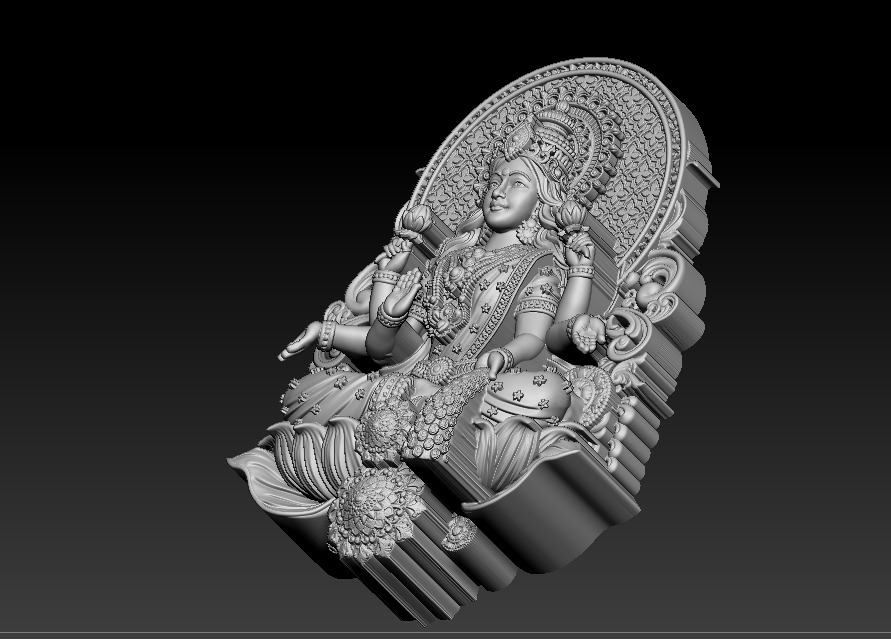 Laxmi Mata 3D print model 3D print model 3D print model_11