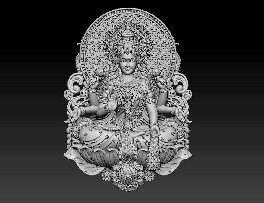 Laxmi Mata 3D print model 3D print model 3D print model_2