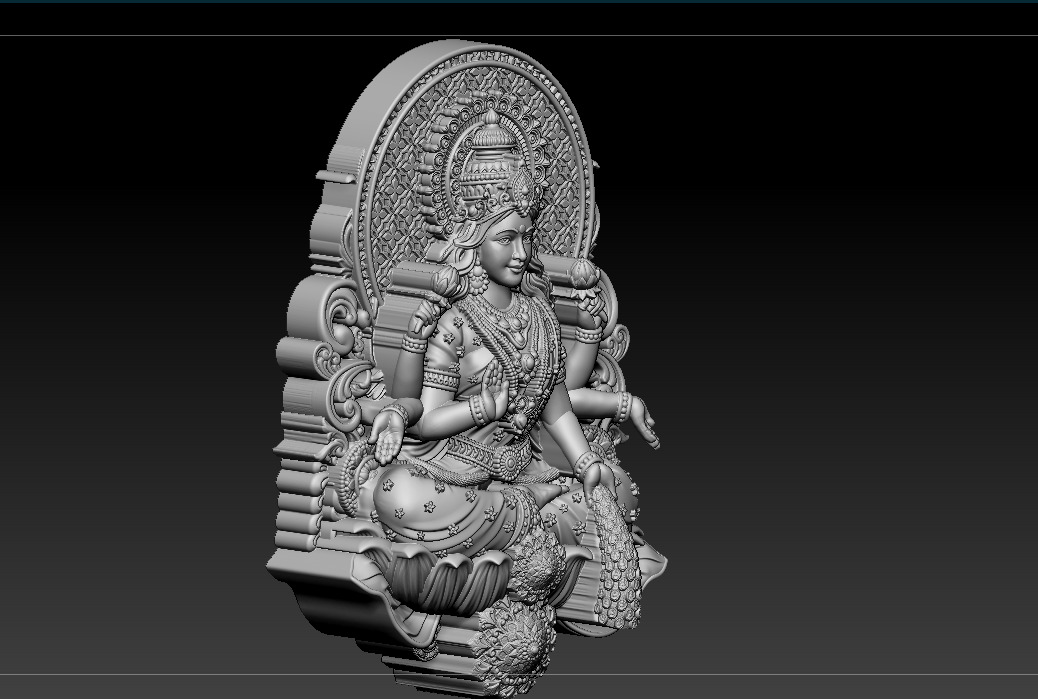 Laxmi Mata 3D print model 3D print model 3D print model_14