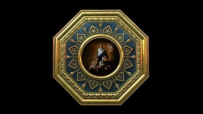 jesus painting frames 3D model