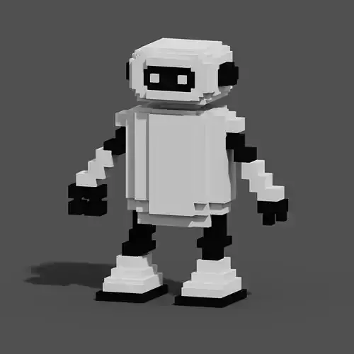 Robot Character Voxel N48