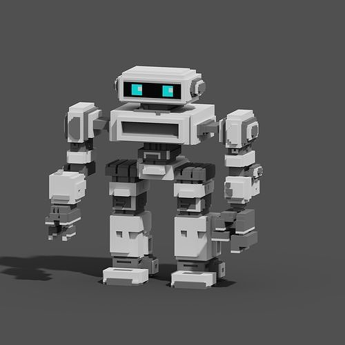 Character Voxel N36 3D model