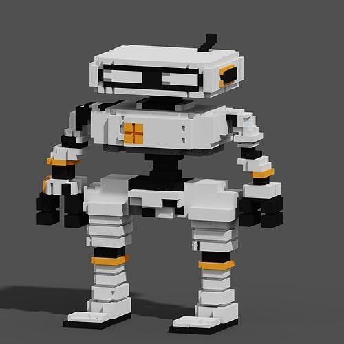 Character Voxel N35 3D model