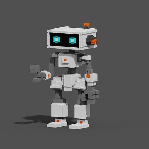 Character Voxel N34 3D model