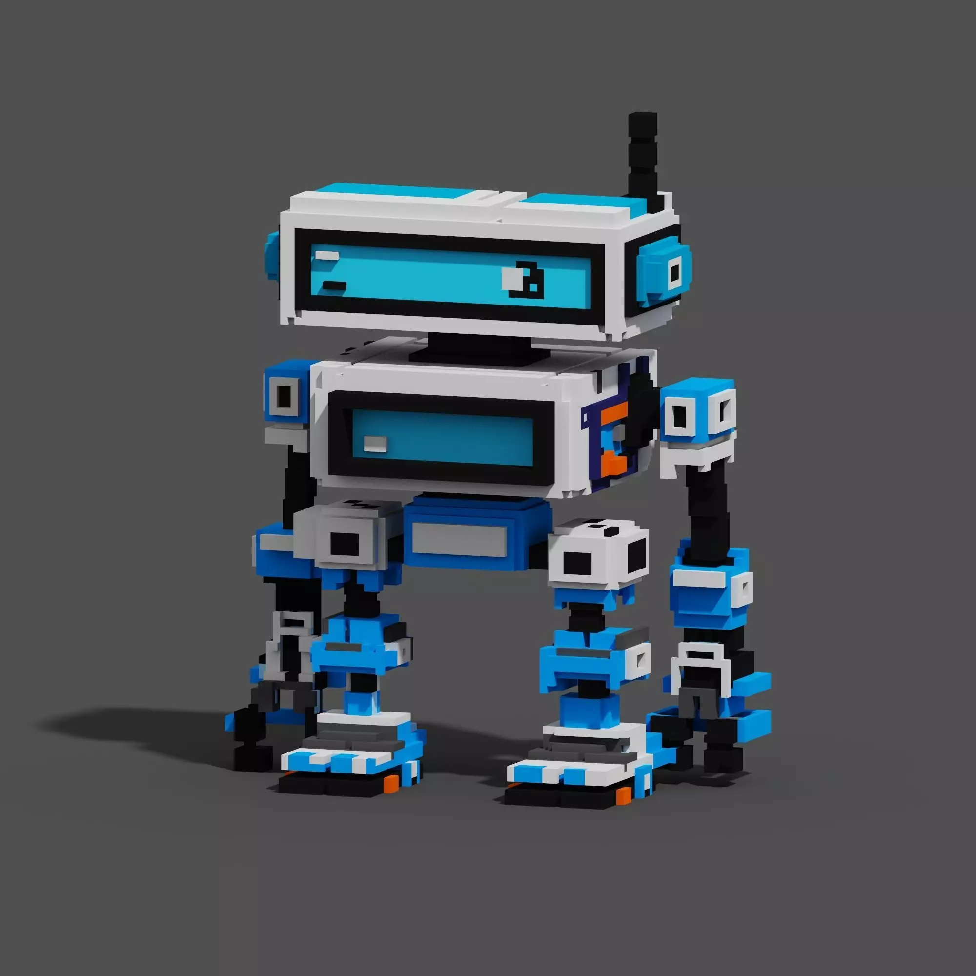 Character Voxel N33 3D model_0