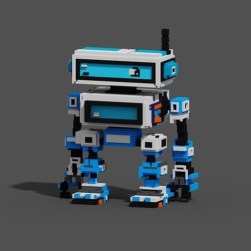 Character Voxel N33 3D model