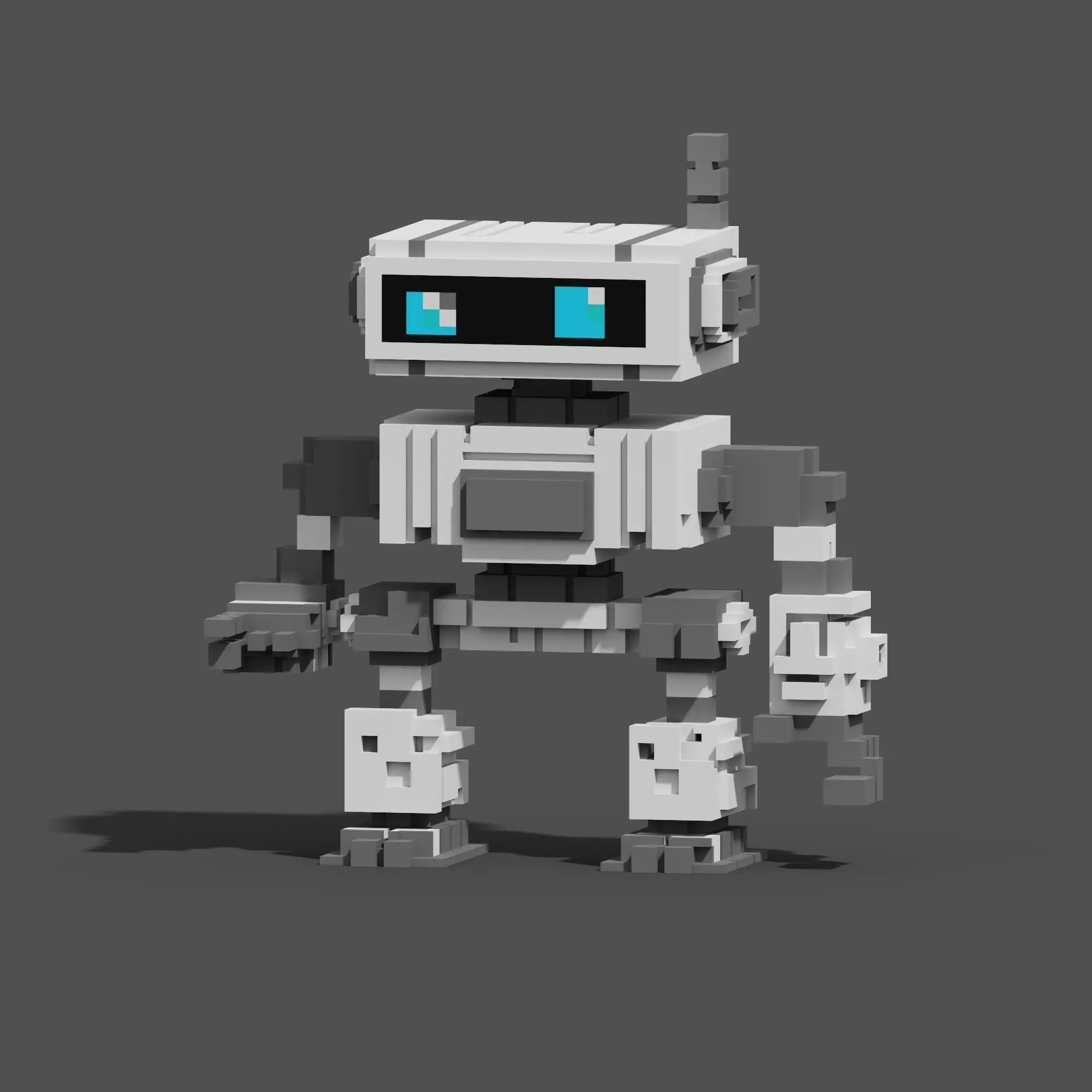 Character Voxel N32 3D model_0