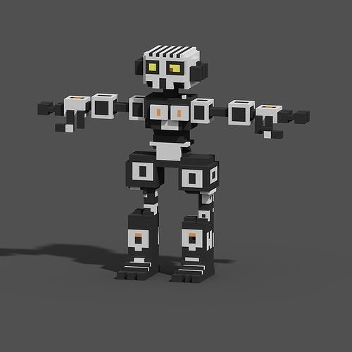 Character Voxel N31 3D model