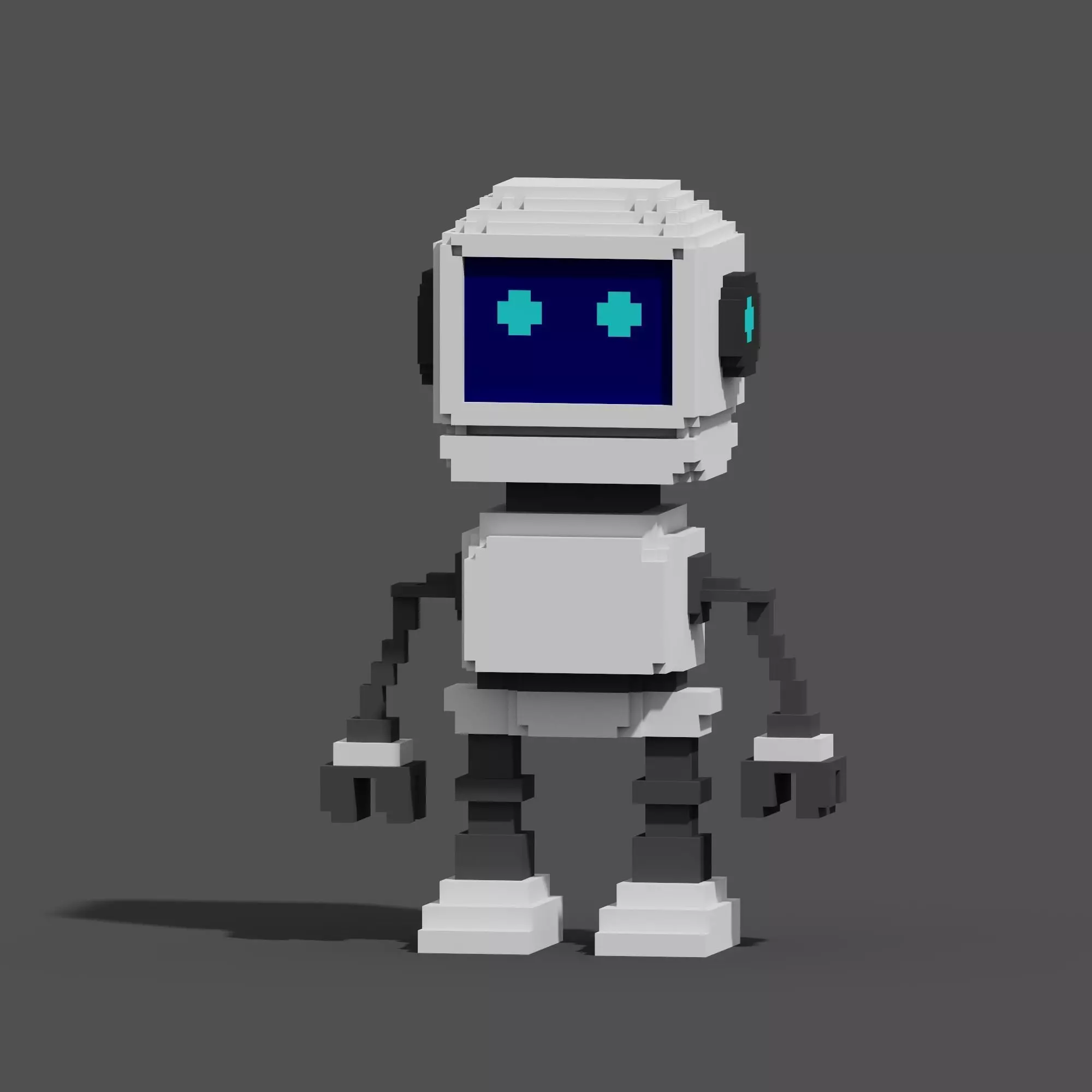 Character Voxel N30 3D model_0