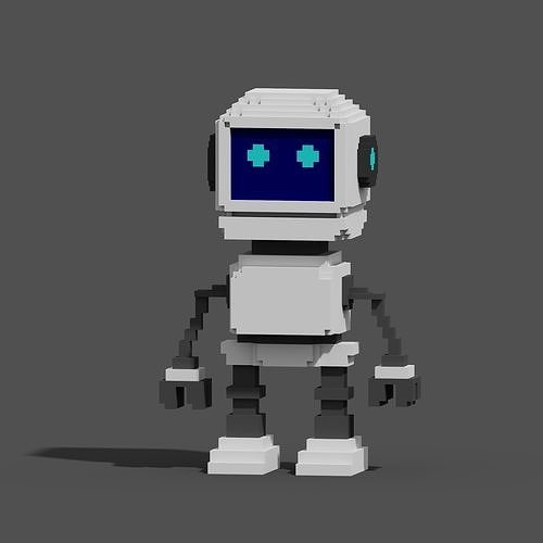 Character Voxel N30 3D model