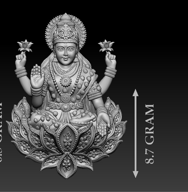 Laxmi Mata 3D print model 3D print model_45
