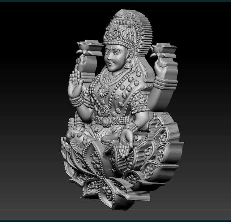 Laxmi Mata 3D print model 3D print model_47