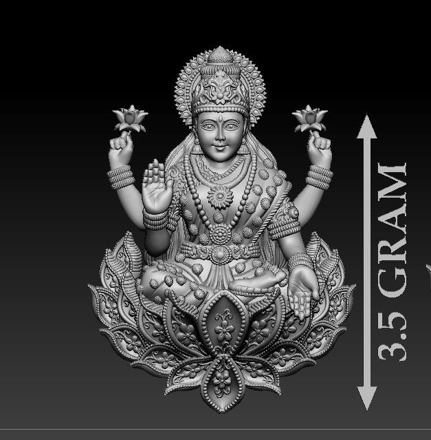 Laxmi Mata 3D print model 3D print model_6