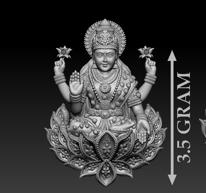 Laxmi Mata 3D print model 3D print model_4